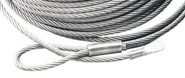Synthetic versus steel winch rope