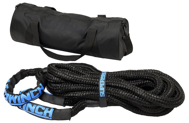 Kinetic recovery rope in use
