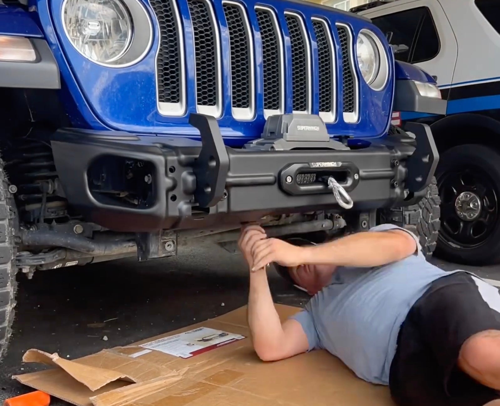 Jeep Wrangler Superwinch installation