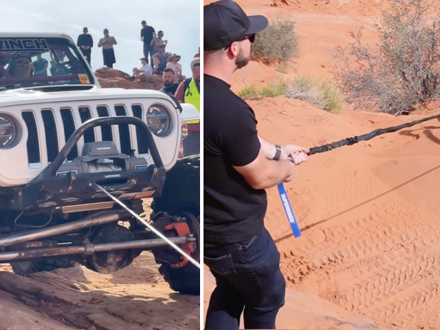 Jeep off-roading at Sand Hollow