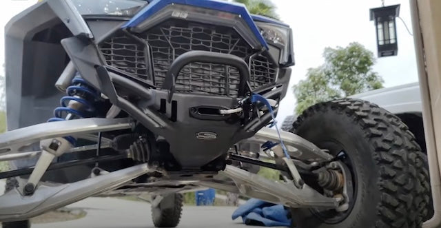 UTV winch bumper installation