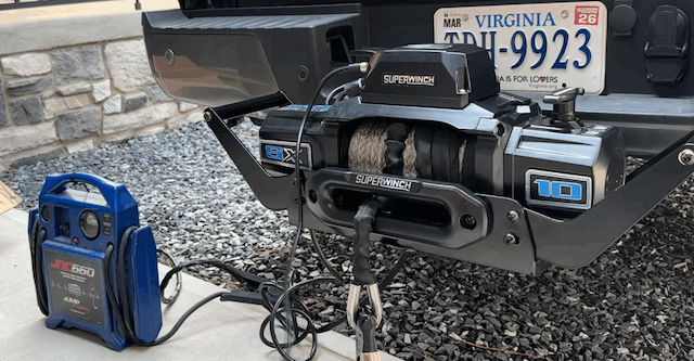 Superwinch SX10SR winch installation