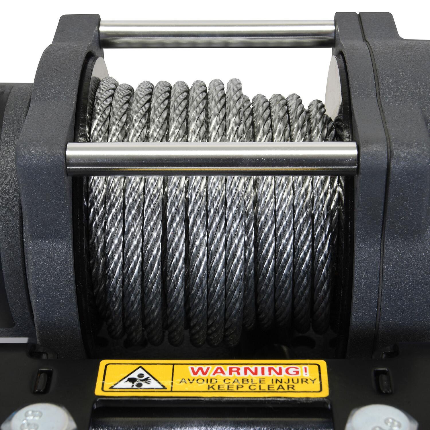 Terra 3500 Powersports 3500lb 12V DC Winch with Steel Wire Rope - 1135