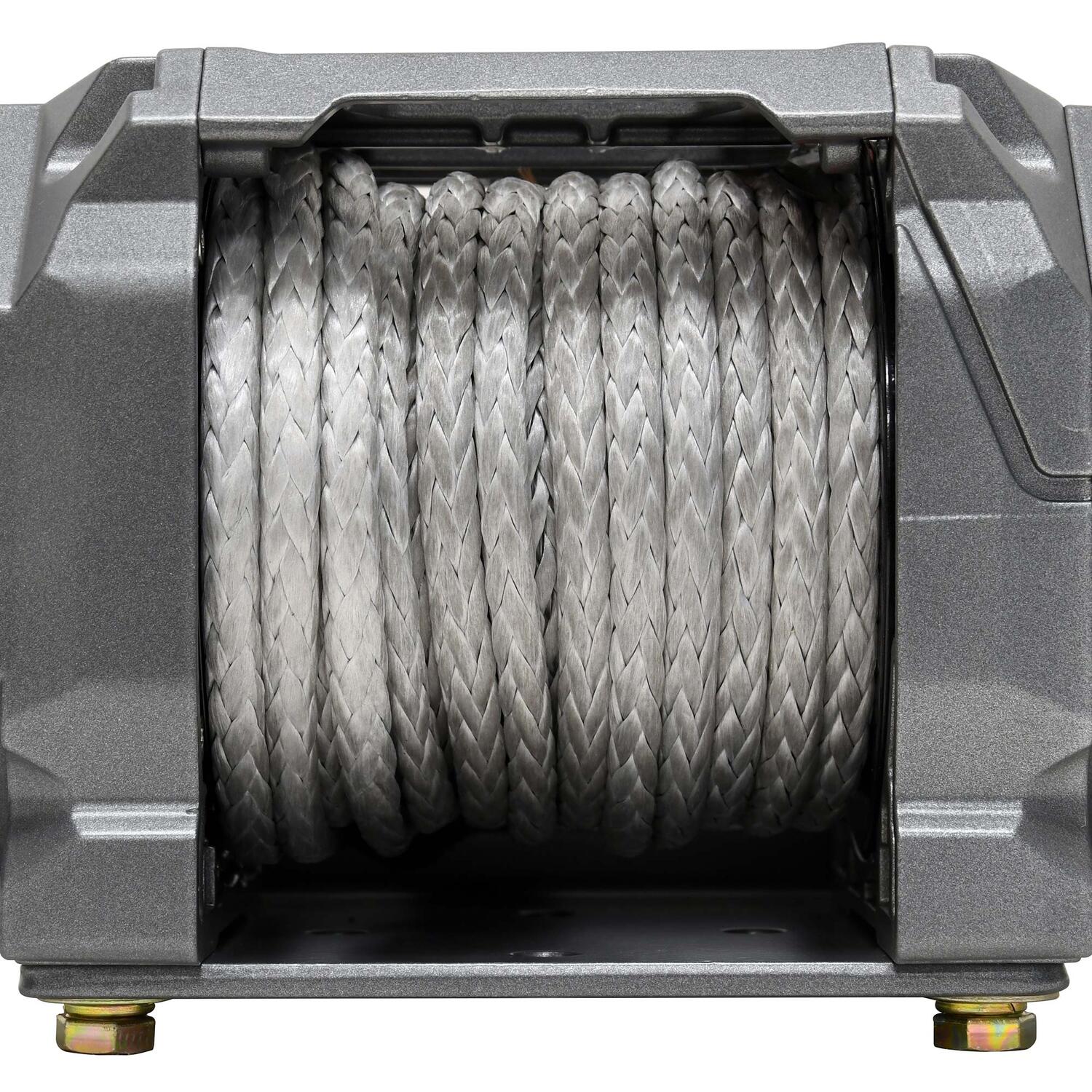 SP 45SR Powersports 4500lb 12V DC Winch with Synthetic Rope Graphite -