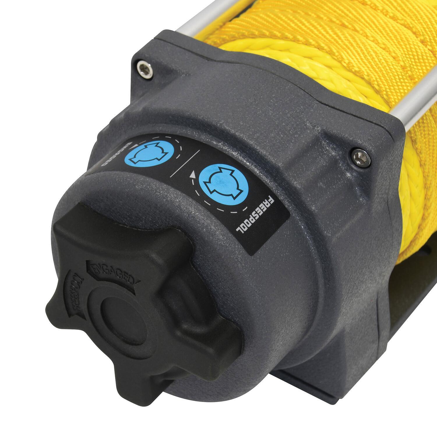 Terra 4500SR Powersports 4500lb 12V DC Winch with Synthetic Rope Textu