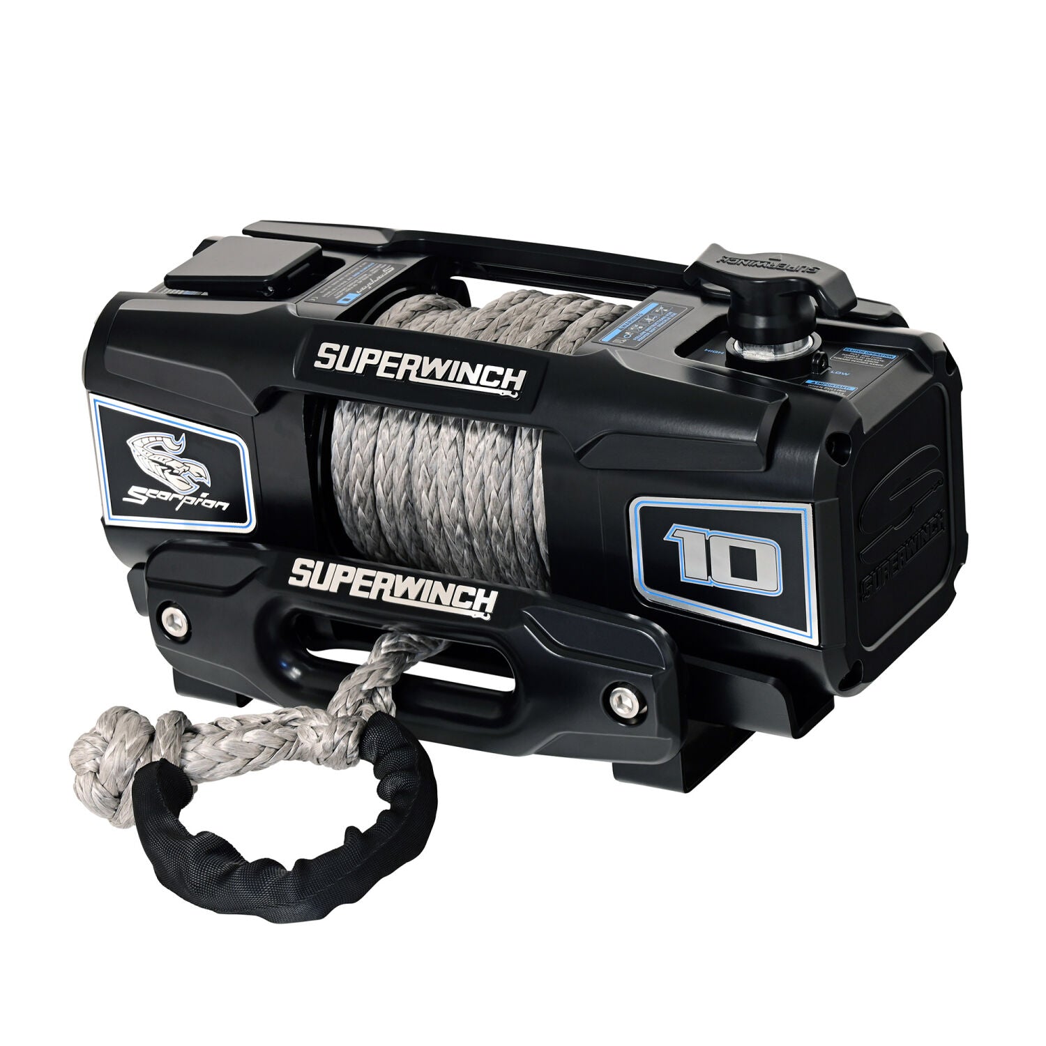 E*様 Superwinch S9000 ウィンチセット Scorpion 10000lb 12V DC Winch with Synthetic Rope Black - 1155401