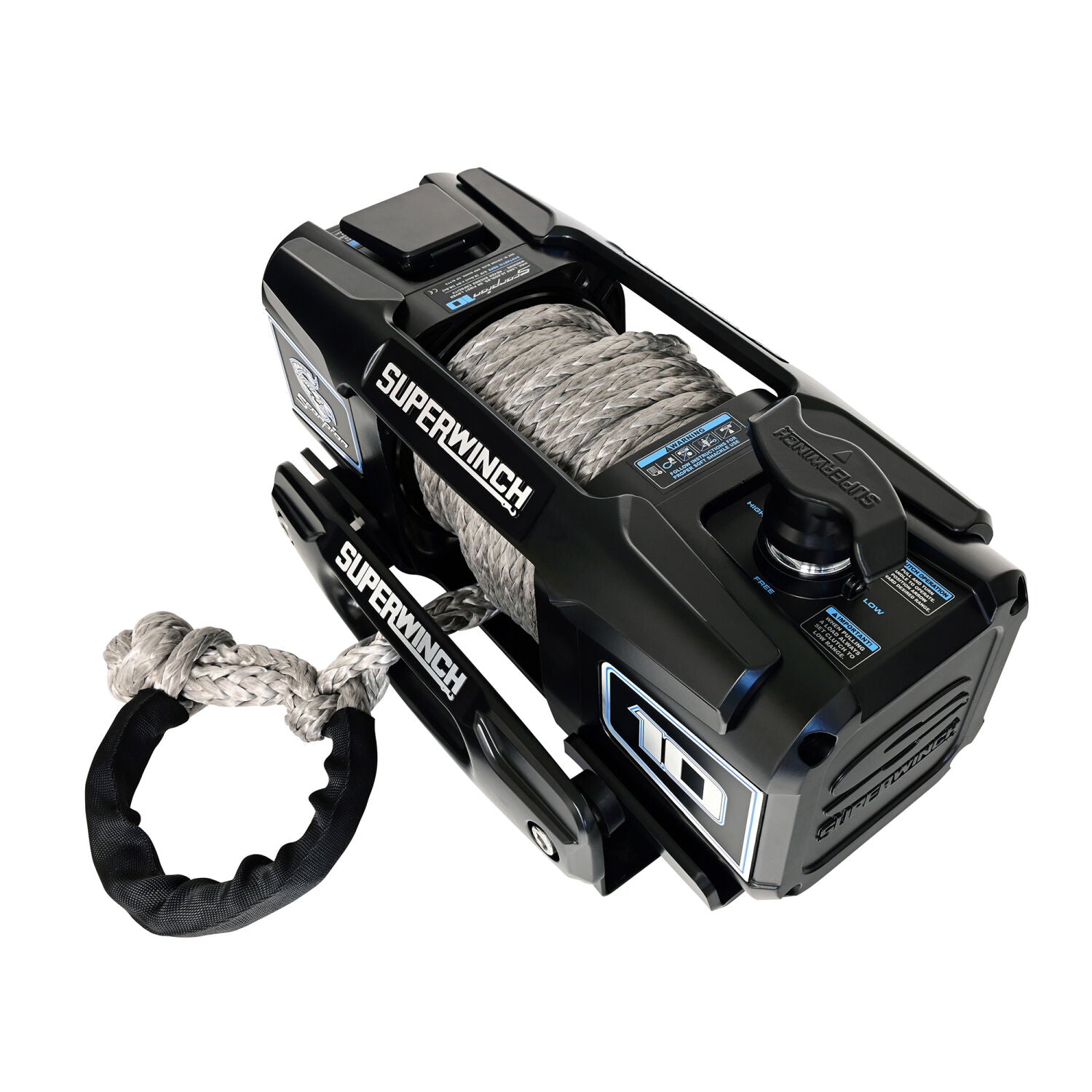 Scorpion 10000lb 12V DC Winch with Synthetic Rope Black - 1155401