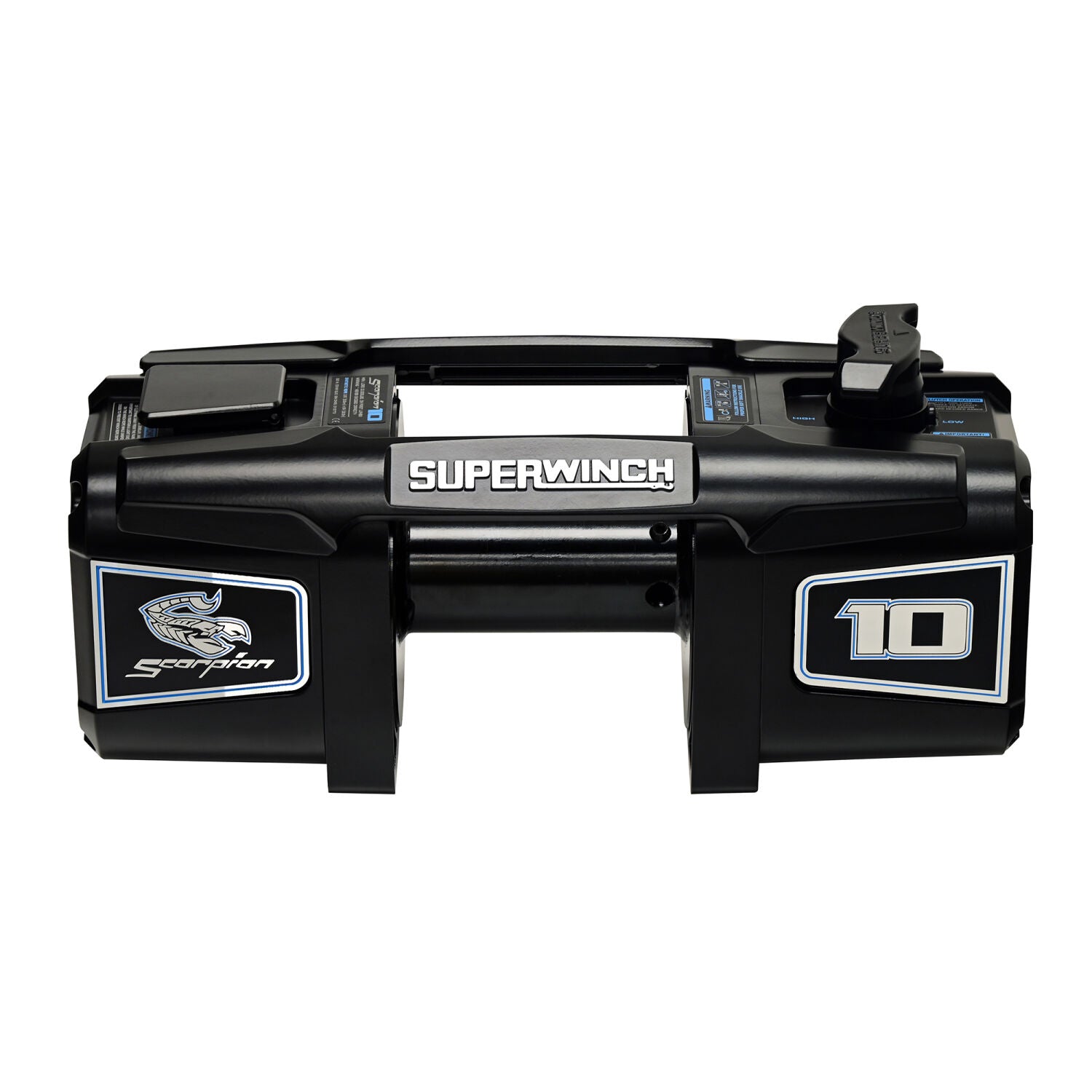 Scorpion 10000lb 12V DC Winch with Synthetic Rope Black - 1155401