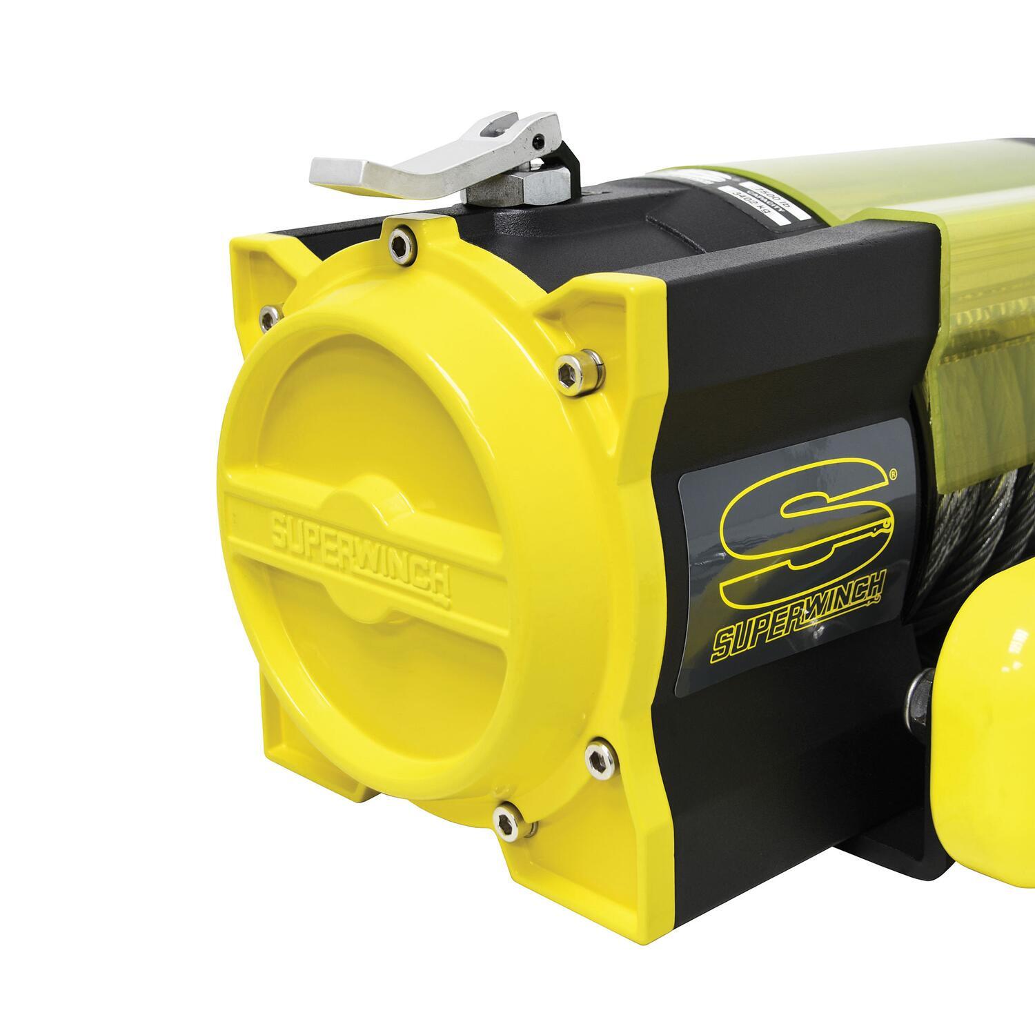S7500 7500lb 12V DC Trailer Winch with Steel Wire Rope Yellow - 147520