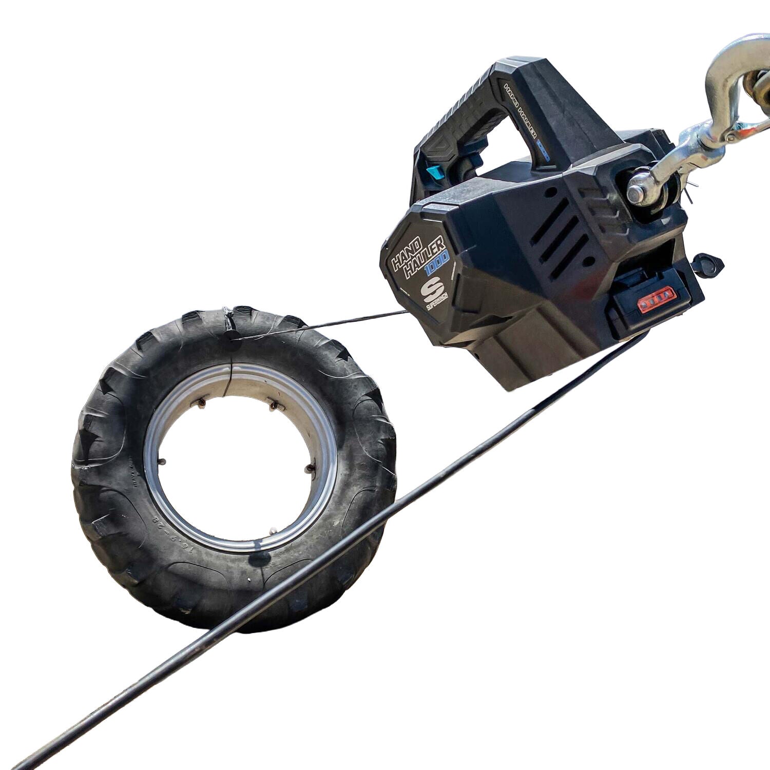 Hand Hauler 1000 1000lb 24V DC Winch Black - 1710001