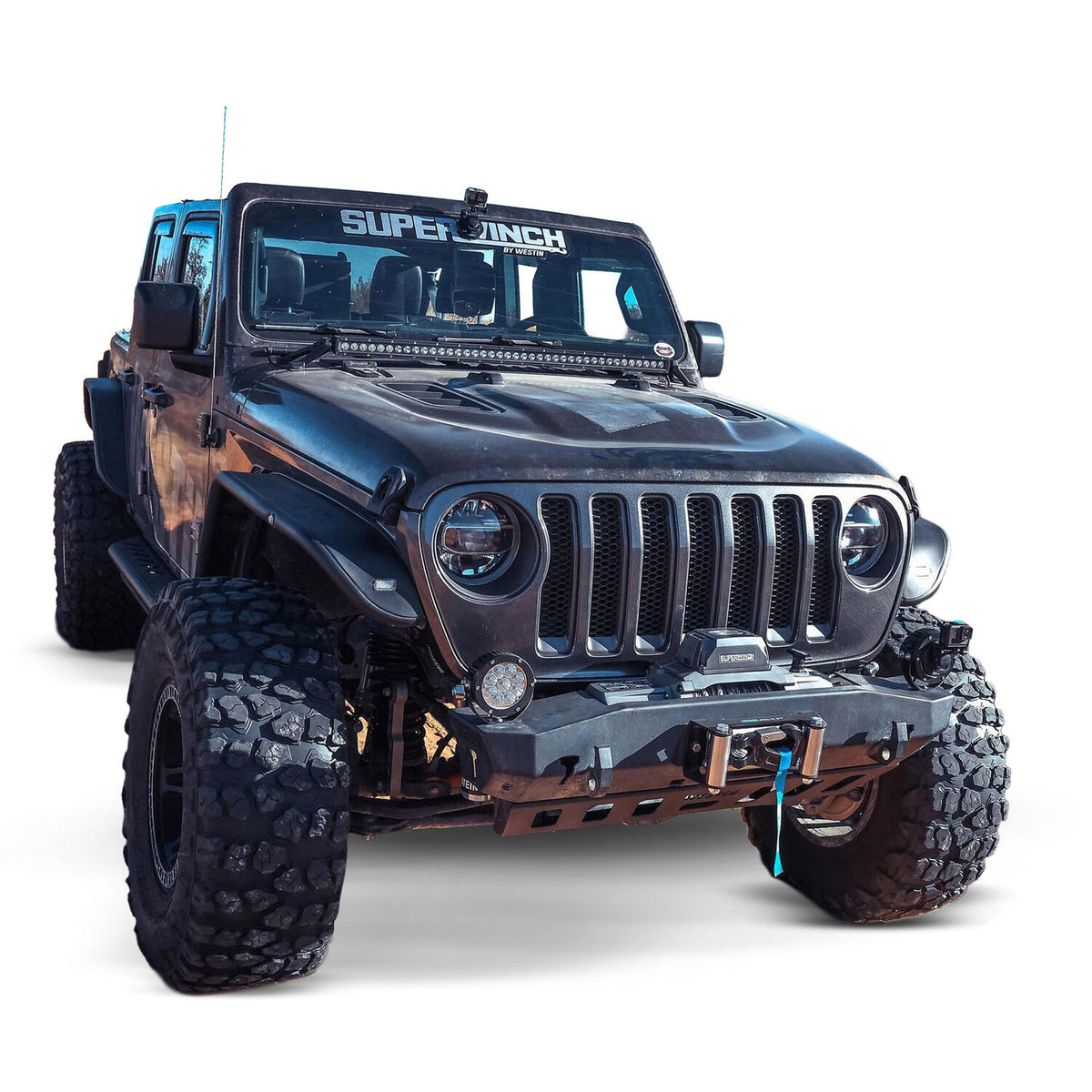 SX10 10000 10000lb 12V DC Winch with Steel Wire Rope Graphite - 1710200