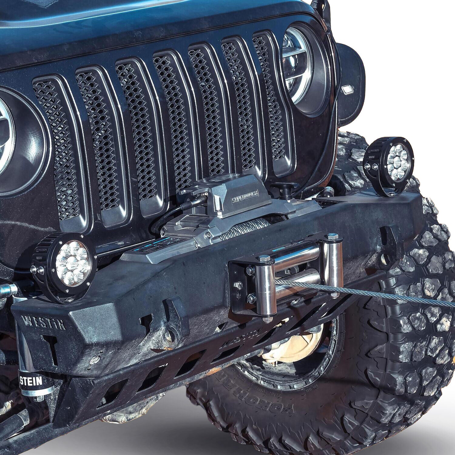 SX10 10000 10000lb 12V DC Winch with Steel Wire Rope Graphite - 171020