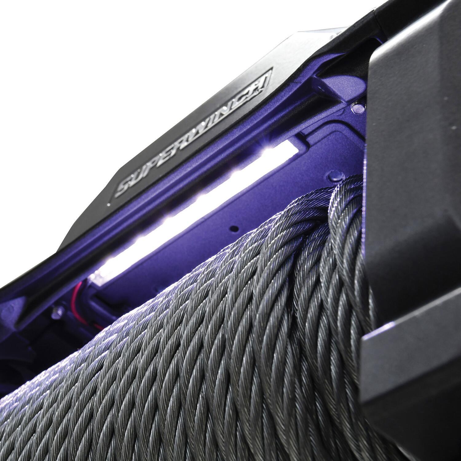 SX12 12000lb 12V DC Winch with Steel Wire Rope Graphite - 1712200