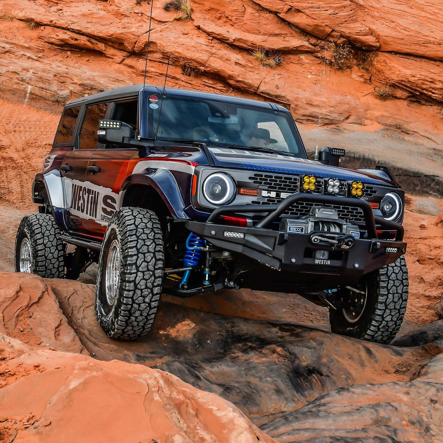 SX12SR 12000lb 12V DC Winch with Synthetic Rope Graphite - 1712201
