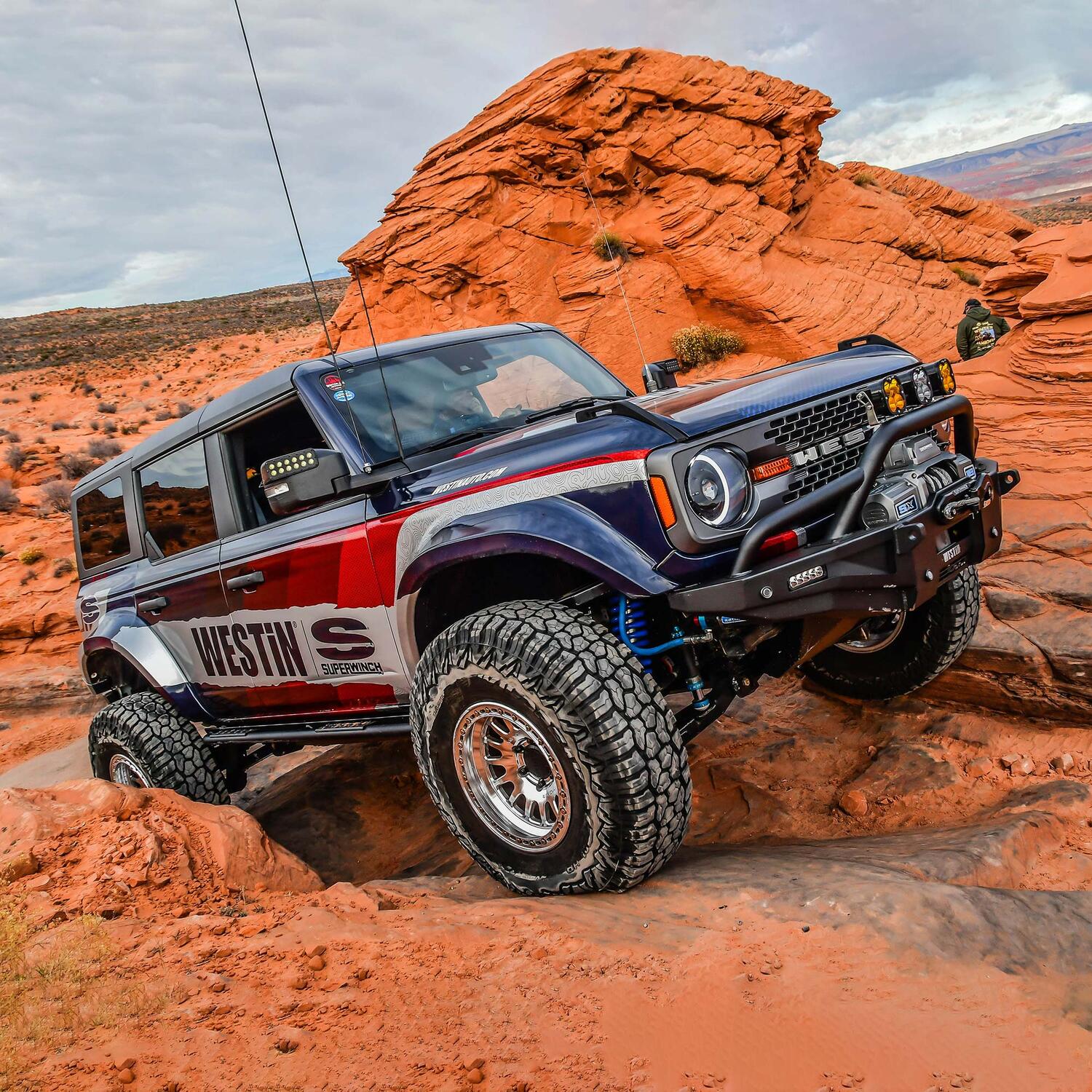 SX12SR 12000lb 12V DC Winch with Synthetic Rope Graphite - 1712201