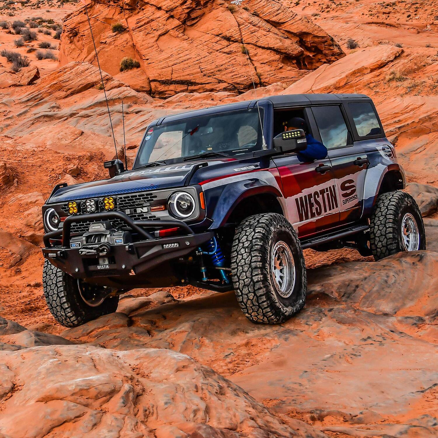 SX12SR 12000lb 12V DC Winch with Synthetic Rope Graphite - 1712201