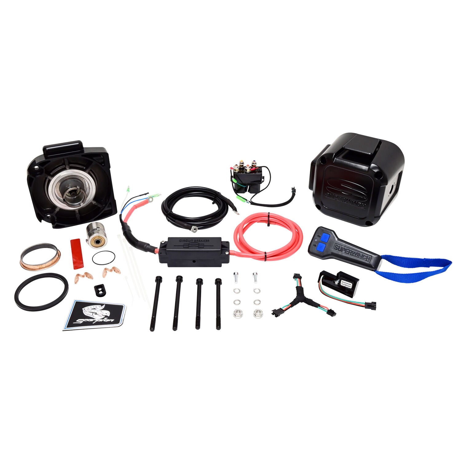 Replacement Motor End Assembly for Scorpion 10k SR Includes Motor, Cables, Brake, and Wireless Remote - 90-42788