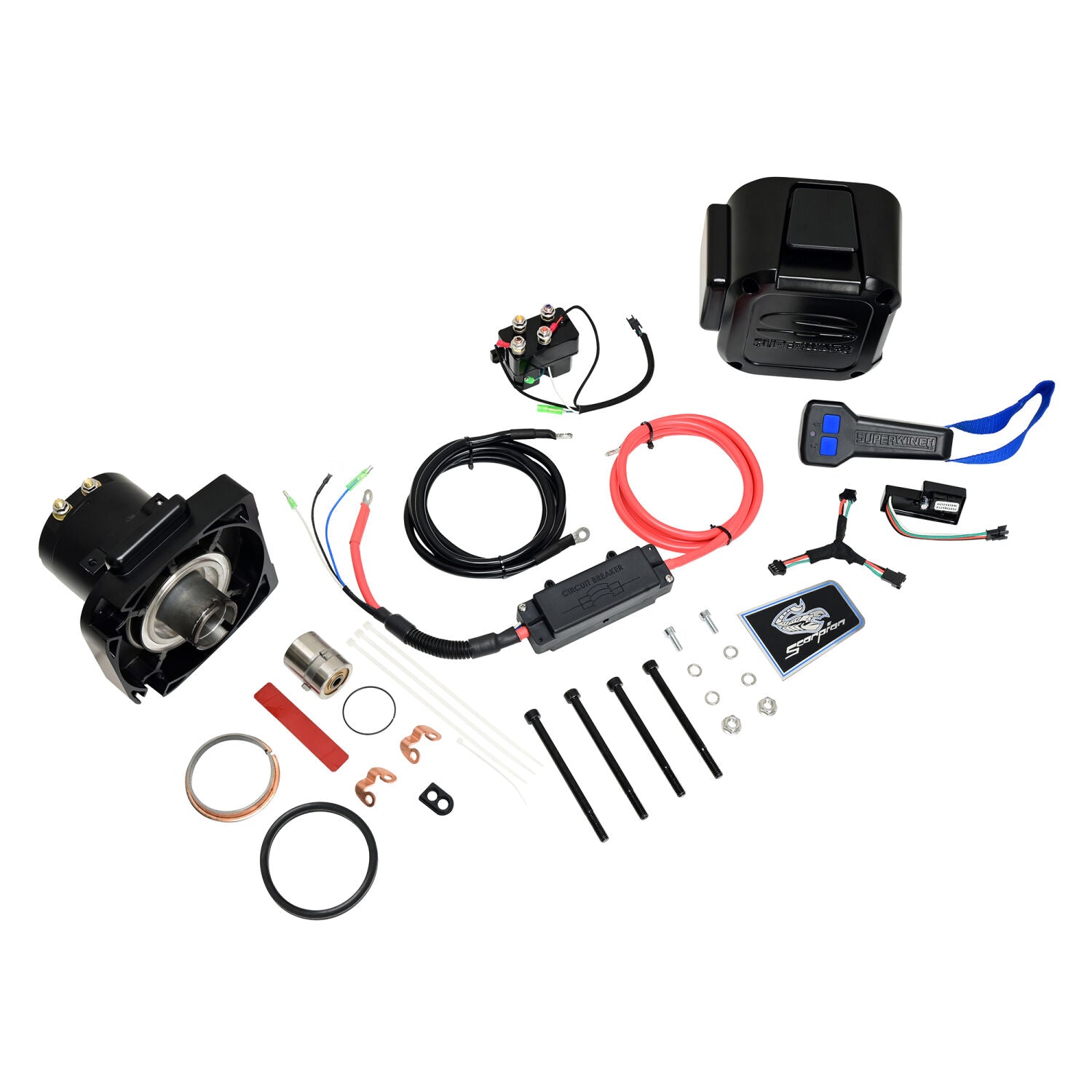 Replacement Motor End Assembly for Scorpion 10k SR Includes Motor, Cables, Brake, and Wireless Remote - 90-42788