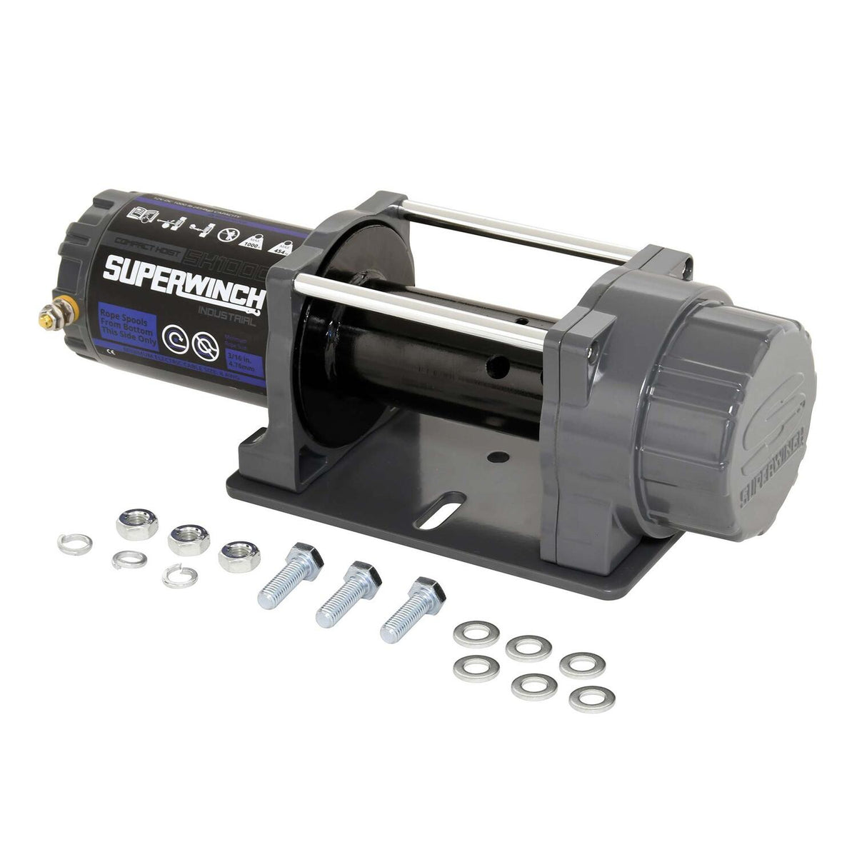 SH1000i 1000lbs 12V DC Hoist Textured Gray - S104103