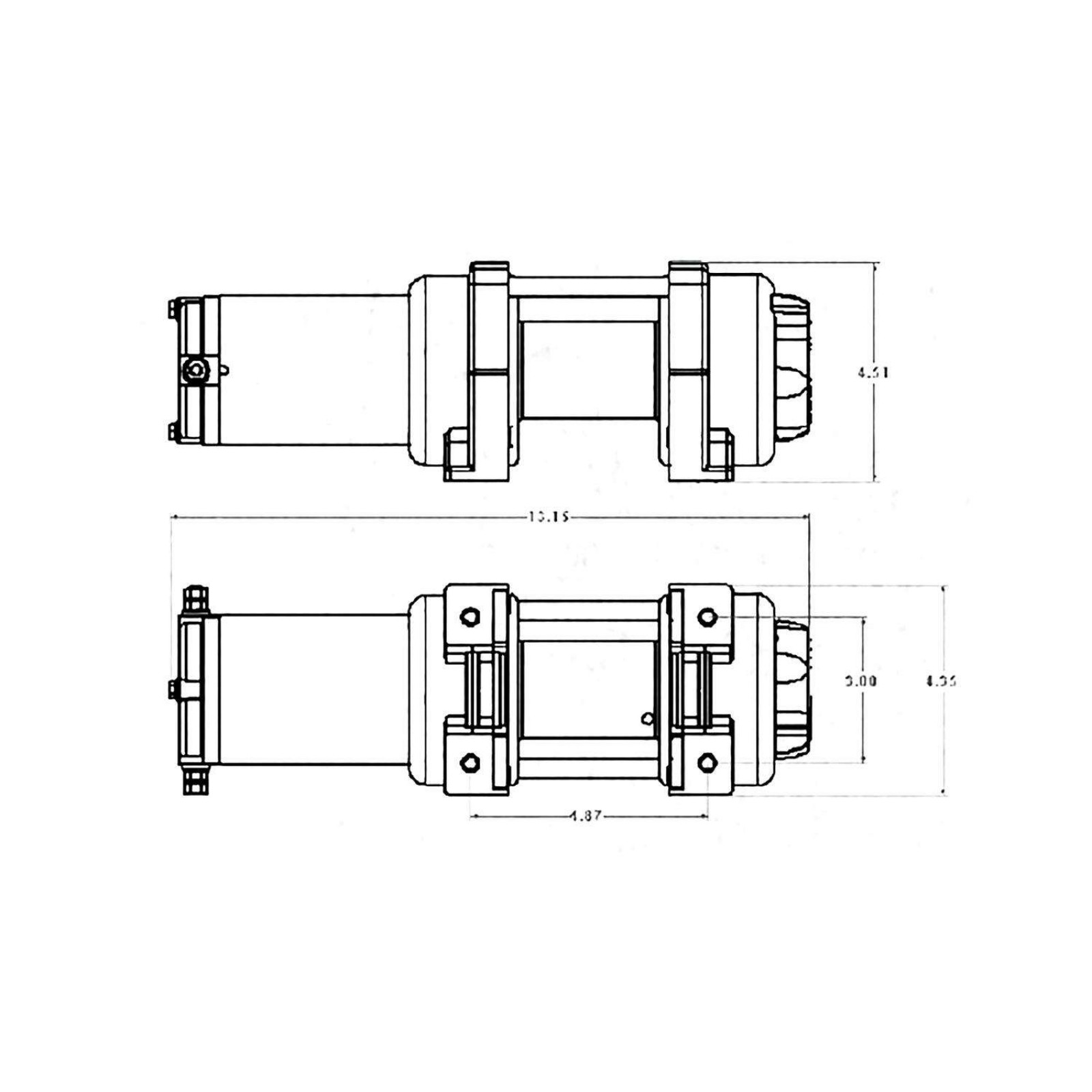 LT2000 Winch 12V 2100 lbs with Steel Wire Rope